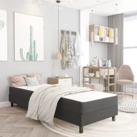 Box Spring bed frame gray fabric 80x200 cm by vidaXL, Beds and slatted bases - Ref: Foro24-287452, Price: 85,93 €, Discount: %