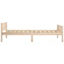 Solid pine wood bed frame 100x200 cm by vidaXL, Beds and slatted bases - Ref: Foro24-322097, Price: 96,01 €, Discount: %