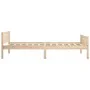 Solid pine wood bed frame 100x200 cm by vidaXL, Beds and slatted bases - Ref: Foro24-322097, Price: 82,59 €, Discount: %