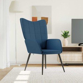 Sillón de relax de tela azul en Sillones | Comprar online en Foro24
