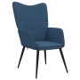 Sillón de relax de tela azul