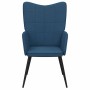 Sillón de relax de tela azul