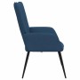 Sillón de relax de tela azul