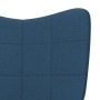 Sillón de relax de tela azul