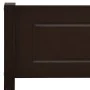Dark brown solid pine wood bed frame 160x200 cm by vidaXL, Beds and slatted bases - Ref: Foro24-322121, Price: 112,58 €, Disc...