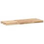 Estantes flotantes 2 uds madera acacia sin tratar 80x30x4 cm