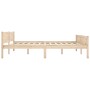 Solid pine wood bed frame 180x200 cm by vidaXL, Beds and slatted bases - Ref: Foro24-322101, Price: 154,01 €, Discount: %