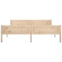 Solid pine wood bed frame 180x200 cm by vidaXL, Beds and slatted bases - Ref: Foro24-322101, Price: 154,01 €, Discount: %