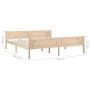 Solid pine wood bed frame 180x200 cm by vidaXL, Beds and slatted bases - Ref: Foro24-322101, Price: 154,01 €, Discount: %