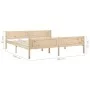 Solid pine wood bed frame 180x200 cm by vidaXL, Beds and slatted bases - Ref: Foro24-322101, Price: 132,19 €, Discount: %