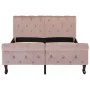 Estructura de cama de terciopelo rosa 120x200 cm de vidaXL, Camas y somieres - Ref: Foro24-288566, Precio: 370,85 €, Descuent...