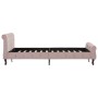 Estructura de cama de terciopelo rosa 120x200 cm de vidaXL, Camas y somieres - Ref: Foro24-288566, Precio: 377,87 €, Descuent...