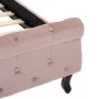 Estructura de cama de terciopelo rosa 120x200 cm de vidaXL, Camas y somieres - Ref: Foro24-288566, Precio: 370,85 €, Descuent...