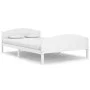 Solid white pine wood bed frame 140x200 cm by vidaXL, Beds and slatted bases - Ref: Foro24-322034, Price: 139,74 €, Discount: %