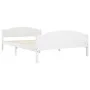 Solid white pine wood bed frame 140x200 cm by vidaXL, Beds and slatted bases - Ref: Foro24-322034, Price: 139,74 €, Discount: %