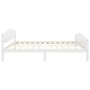 Estructura de cama de madera maciza de pino blanco 140x200 cm | Foro24.es | Tu tienda online para hogar, jardín y más Foro24.es