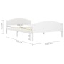 Estructura de cama de madera maciza de pino blanco 140x200 cm | Foro24.es | Tu tienda online para hogar, jardín y más Foro24.es