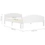 Solid white pine wood bed frame 140x200 cm by vidaXL, Beds and slatted bases - Ref: Foro24-322034, Price: 139,74 €, Discount: %