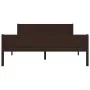 Estructura de cama madera maciza pino marrón oscuro 120x200 cm de vidaXL, Camas y somieres - Ref: Foro24-322119, Precio: 96,3...