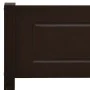 Dark brown solid pine wood bed frame 120x200 cm by vidaXL, Beds and slatted bases - Ref: Foro24-322119, Price: 96,34 €, Disco...
