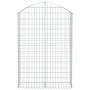 Cesta gaviones forma arco hierro galvanizado 100x30x140/160 cm