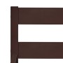 Dunkelbrauner Bettrahmen aus massivem Kiefernholz, 100 x 200 cm von vidaXL, Betten und Lattenroste - Ref: Foro24-283203, Prei...