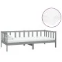 Sofa bed with solid pine wood mattress gray 90x200 cm by vidaXL, Beds and slatted bases - Ref: Foro24-3083621, Price: 263,30 ...