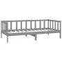 Sofa bed with solid pine wood mattress gray 90x200 cm by vidaXL, Beds and slatted bases - Ref: Foro24-3083621, Price: 263,30 ...