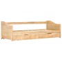 Removable pine wood sofa bed structure 90x200 cm by vidaXL, Beds and slatted bases - Ref: Foro24-283150, Price: 203,35 €, Dis...