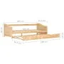Removable pine wood sofa bed structure 90x200 cm by vidaXL, Beds and slatted bases - Ref: Foro24-283150, Price: 201,14 €, Dis...
