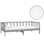 Sofá cama con colchón madera de pino maciza gris 90x200 cm de vidaXL, Camas y somieres - Ref: Foro24-3083616, Precio: 303,19 ...