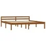 Honey brown pine solid wood bed frame 160x200 cm by vidaXL, Beds and slatted bases - Ref: Foro24-283212, Price: 121,51 €, Dis...