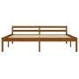 Honey brown pine solid wood bed frame 160x200 cm by vidaXL, Beds and slatted bases - Ref: Foro24-283212, Price: 121,51 €, Dis...
