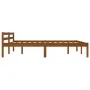 Honey brown pine solid wood bed frame 160x200 cm by vidaXL, Beds and slatted bases - Ref: Foro24-283212, Price: 121,51 €, Dis...
