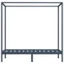 Gray pine solid wood canopy bed frame 90x200 cm by vidaXL, Beds and slatted bases - Ref: Foro24-283274, Price: 100,31 €, Disc...