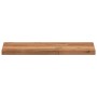 Estante flotante madera acacia maciza acabado aceite 40x20x2 cm
