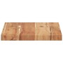 Estantes flotantes 2 uds madera acacia acabado aceite 40x20x2cm