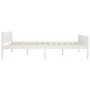 Estructura de cama de madera maciza de pino blanca 160x200 cm de vidaXL, Camas y somieres - Ref: Foro24-322107, Precio: 184,4...