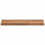 Estantes flotantes 2 uds madera acacia acabado aceite 60x20x2cm