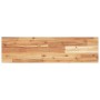 Estante flotante madera acacia maciza acabado aceite 80x20x2 cm
