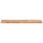 Estante flotante madera acacia maciza acabado aceite 80x20x2 cm