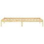 Estructura de cama madera maciza de pino 90x200 cm de vidaXL, Camas y somieres - Ref: Foro24-810002, Precio: 59,60 €, Descuen...