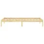 Estructura de cama madera maciza de pino 90x200 cm de vidaXL, Camas y somieres - Ref: Foro24-810002, Precio: 56,49 €, Descuen...