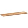 Estantes flotantes 2 uds madera acacia acabado aceite 80x20x2cm
