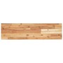 Estantes flotantes 3 uds madera acacia acabado aceite 80x20x2cm