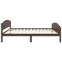 Estructura de cama madera maciza pino marrón oscuro 160x200 cm de vidaXL, Camas y somieres - Ref: Foro24-322045, Precio: 113,...