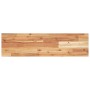 Estante flotante madera acacia maciza acabado aceite 100x20x2cm