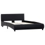 Estructura de cama de cuero sintético negro 140x200 cm de vidaXL, Camas y somieres - Ref: Foro24-285453, Precio: 189,46 €, De...