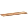 Estante flotante madera acacia maciza acabado aceite 100x20x2cm