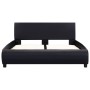 Estructura de cama de cuero sintético negro 140x200 cm de vidaXL, Camas y somieres - Ref: Foro24-285453, Precio: 189,46 €, De...